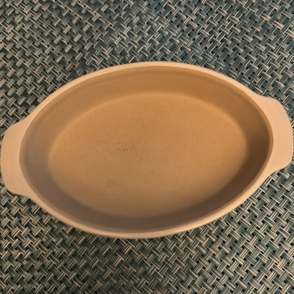 Pampered Chef New Traditions Collection Small Oval Baker Stoneware Ivory - Picture 2 of 4
